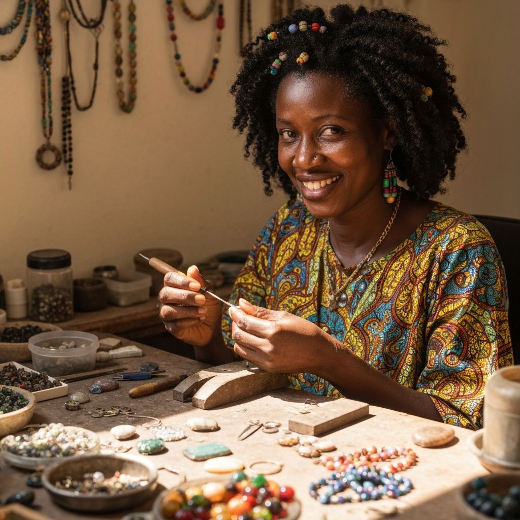 Créatrice qui gère ses produits